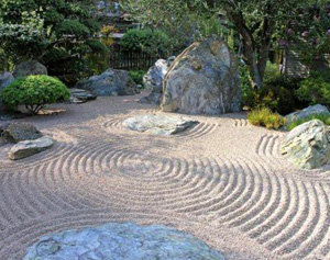 Японский сад камней Каресансуй